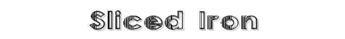 Sliced Iron font